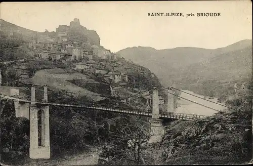 Ak Saint Ilpize Haute Loire, Vue panoramique