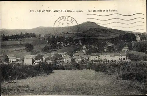 Ak Le Mazet Saint Voy Haute Loire, Vue générale et le Lizieux