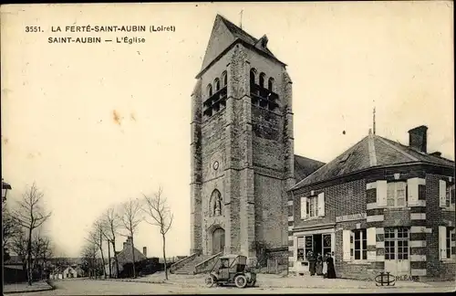 Ak La Ferté Saint Aubin Loiret, Église