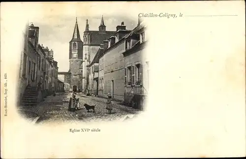 Ak Chatillon Coligny Loiret, Église XVIe siècle