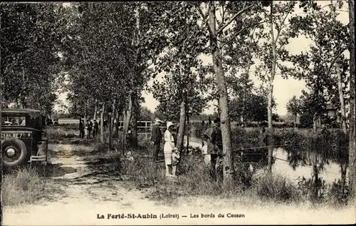 Ak La Ferté Saint Aubin Loiret, Les bords du Cosson