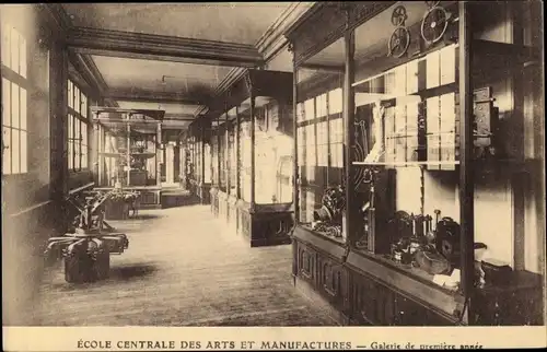 Ak Paris III., Ecole Centrale des Arts et Manufactures, Galerie de première année, Rue Montgolfier