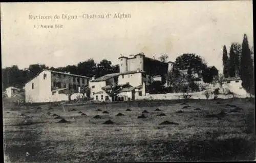 Ak Digne Alpes de Haute Provence, Château d'Aiglun