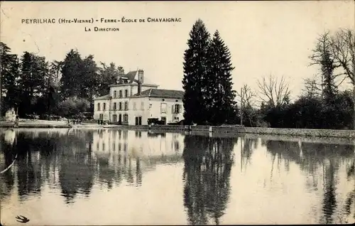 Ak Peyrilhac Haute Vienne, Ferme Ecole de Chavaignac, La Direction