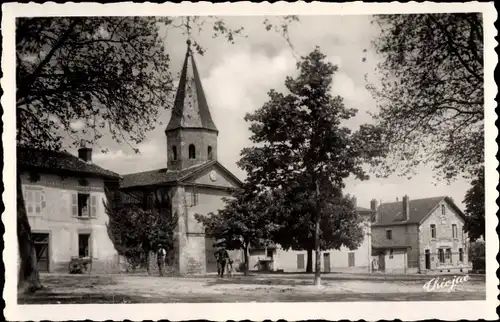 Ak Nantiat Haute Vienne, Place de l'Eglise