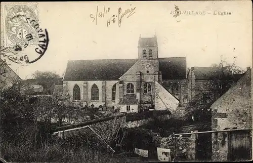 Ak Vallangoujard Val d'Oise, L'Eglise