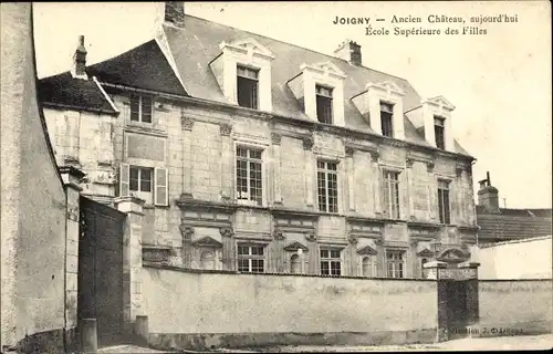 Ak Joigny sur Meuse Yonne, Ancien Château, Ecole supérieure des Filles