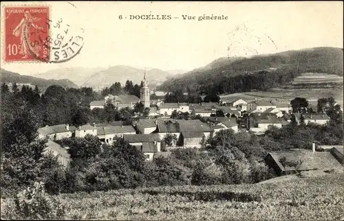 Ak Docelles Vosges, Vue générale