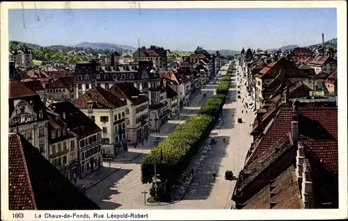 Ak La Chaux de Fonds Kt. Neuenburg Schweiz, Rue Leopold Robert