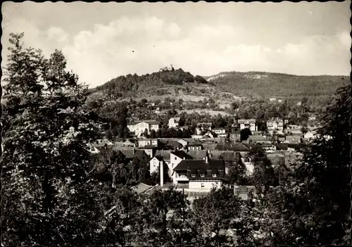 Ak Bad Blankenburg im Kreis Saalfeld Rudolstadt, Blick zum Greifenstein, Ort