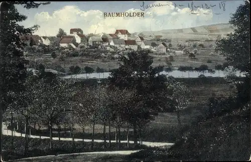 Ak Baumholder im Kreis Birkenfeld, Blick auf Ortschaft und Umgebung