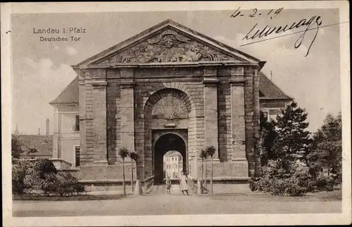 Ak Landau in der Pfalz, Deutsches Tor