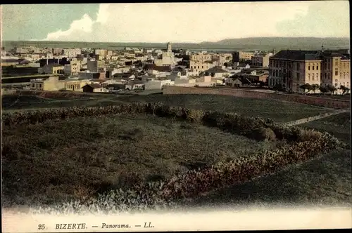 Ak Bizerte Tunesien, Panoramaansicht der Stadt