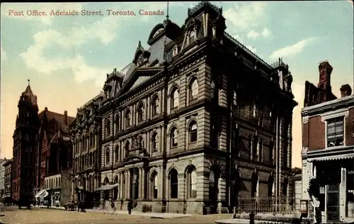 Ak Toronto Ontario Kanada, Post Office, Adelaide Street