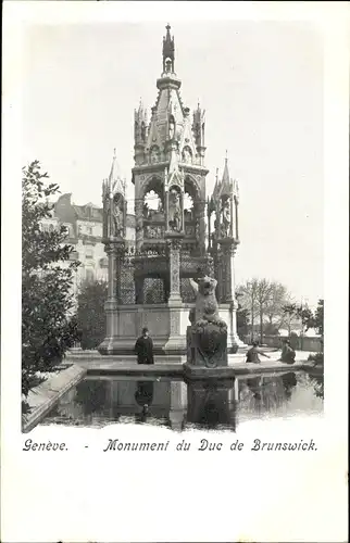 Ak Genève Genf Stadt, Monument du Duc de Brunswick