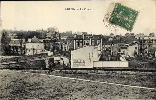 Ak Ablon Val de Marne, Vue du Coteau