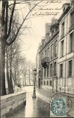 Ak Paris Hôtel de Ville, Hôtel Lauzur