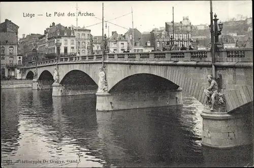 Ak Liège Lüttich Wallonien, Le Pont des Arches