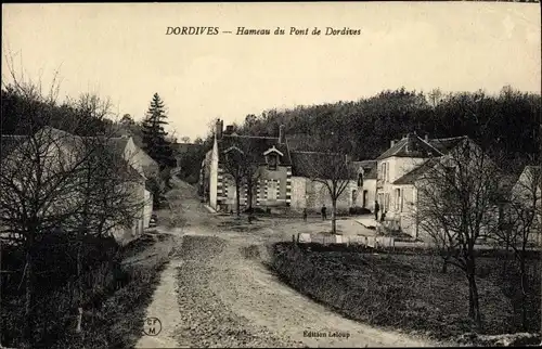 Ak Dordives Loiret, Hameau du Pont de Dordives