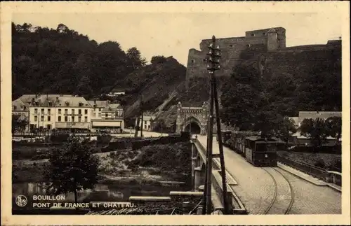 Ak Bouillon Wallonien Luxemburg, Pont de France et Château