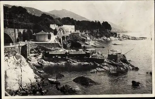 Foto Ak Nervi Genova Genua Liguria, Le Scoglie, Panorama