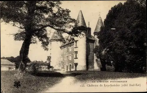 Ak Leychoisier Haute Vienne, Chateau, cote Sud Est