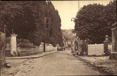 Ak Saint Prix Val d'Oise, Rue de Rubelle