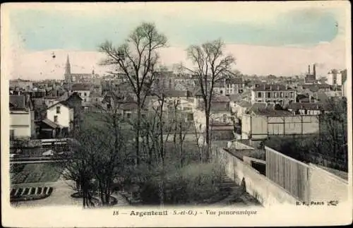 Ak Argenteuil Val d'Oise, Vue panoramique