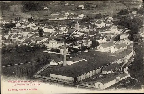 Ak Granges Vosges, Le Centre de la Ville, Usine