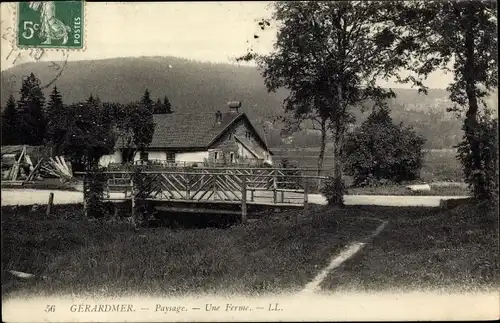 Ak Gérardmer Lothringen Vosges, Paysage, Une Ferme