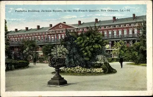 Ak New Orleans Louisiana USA, Pontalba Building, Jackson Square, in the old french quarter