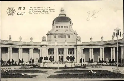 Ak Gent Ostflandern, Exposition Universelle 1913, Palais des Beaux Arts