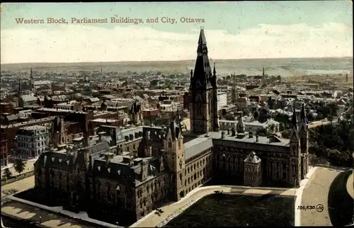 Ak Ottawa Ontario Kanada, Western Block, Parliament Buildings