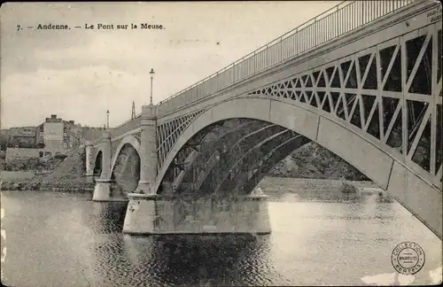 Ak Andenne Wallonien Namur, Le Pont sur la Meuse