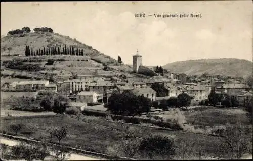 Ak Riez Alpes de Haute Provence, Vue générale