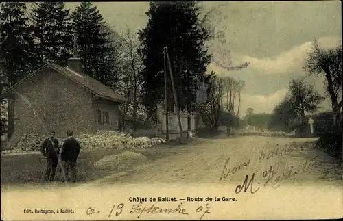 Ak Baillet Val d'Oise, Route de la Gare, Châlet