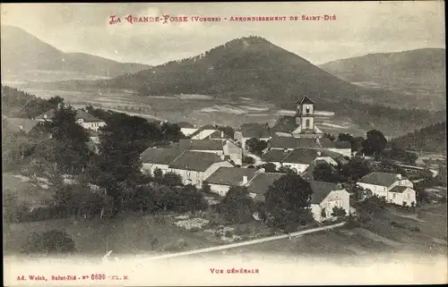 Ak La Grande Fosse Vosges, Vue générale