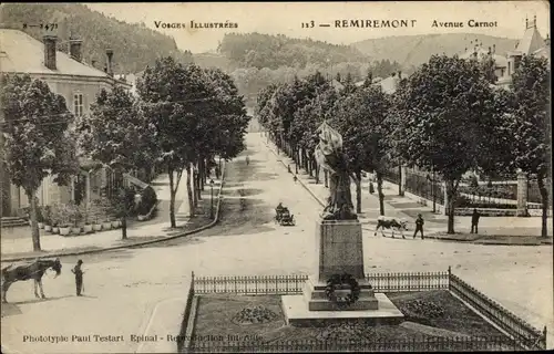 Ak Remiremont Lothringen Vosges, Avenue Carnot