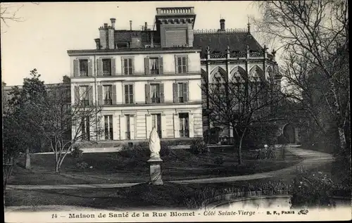 Ak Paris XV., Maison de Sante de la Rue Blomet, Cote Sainte Vierge