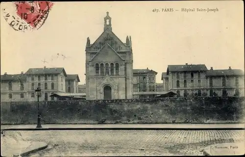 Ak Paris XIV., Hopital Saint Joseph