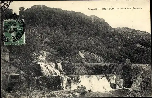 Ak Bort Corrèze, La Rhue à la Cascade