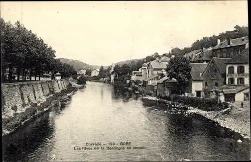 Ak Bort Corrèze, Les Rives de la Dordogne en amont