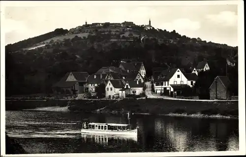 Ak Dilsberg Neckargemünd in Baden Württemberg, Blick zur Bergfeste und Rainbach