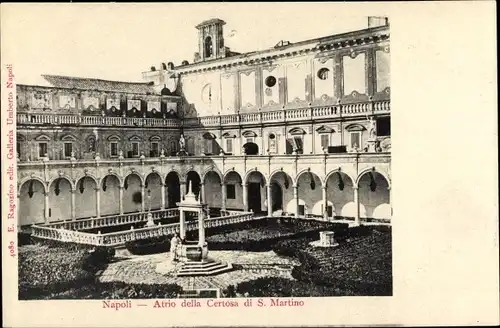 Ak Napoli Neapel Campania, Atrio della Certosa di S. Martino