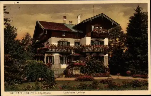 Ak Rottach Egern im Kreis Miesbach Oberbayern, Landhaus Leitner