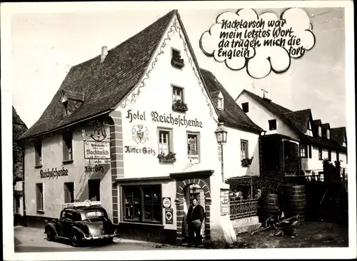 Ak Kröv Rheinland Pfalz, Hotel Reichsschenke zum Ritter Götz, Außenansicht