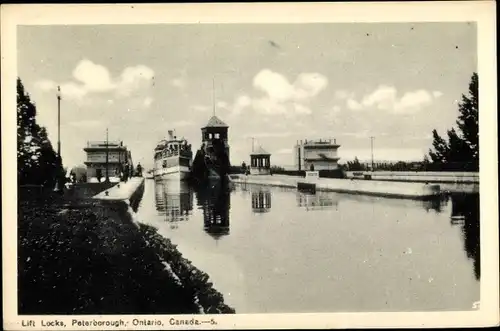 Ak Peterborough Ontario Kanada, Lift Locks