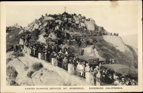 Ak Kalifornien, Easter Sunrise Service, Mt. Rubidoux