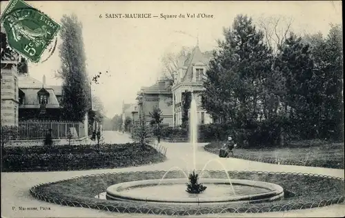 Ak Saint Maurice Val de Marne, Square du Val d'Osne