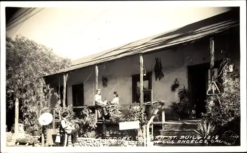 Foto Ak Los Angeles Kalifornien USA, Avila Adobe, Olvera Street